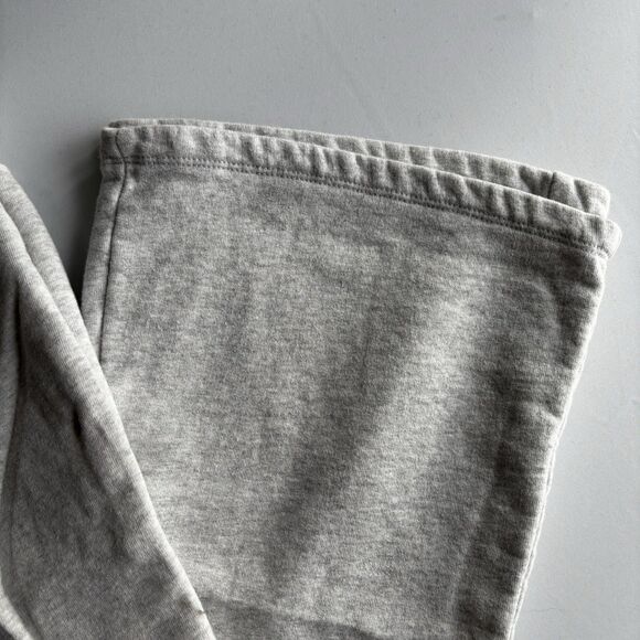 Brandy Melville Pants Gray Wide Leg Lounge Drawstring 100% Cotton Sweats - Picture 2 of 5
